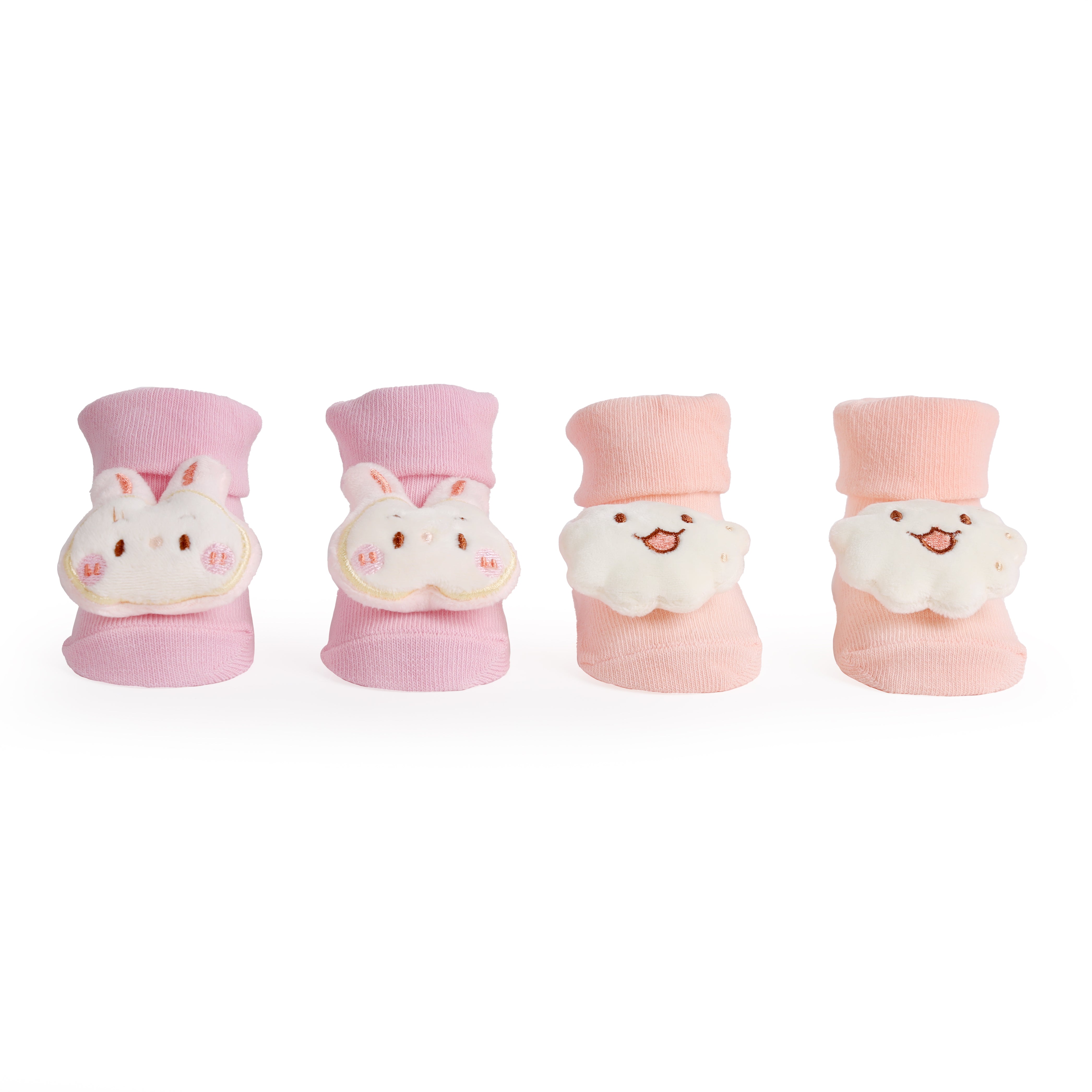 Cutey Cloud 3D Baby Socks - Pack of 2