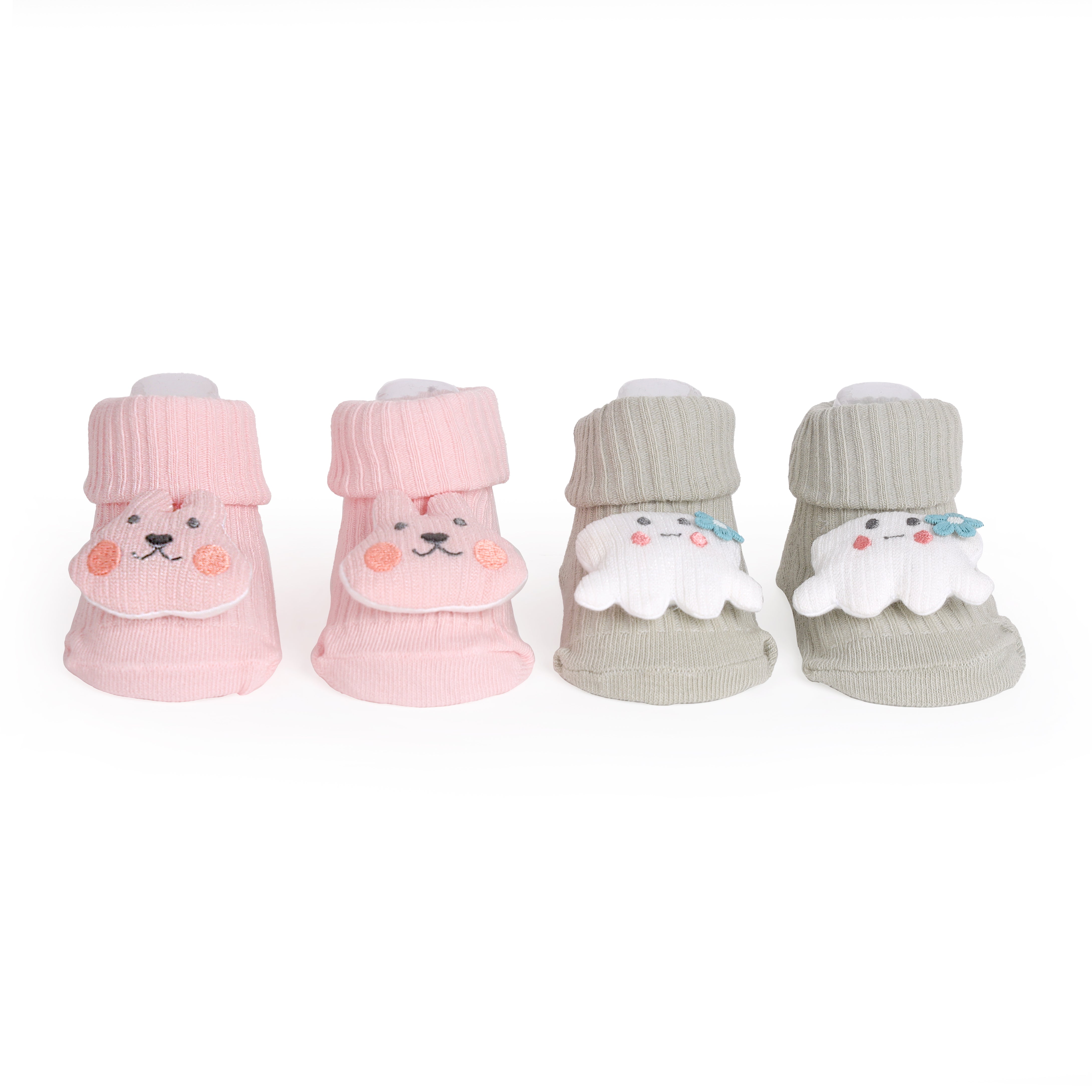 Sea Swirls 3D Baby Socks - Pack of 2