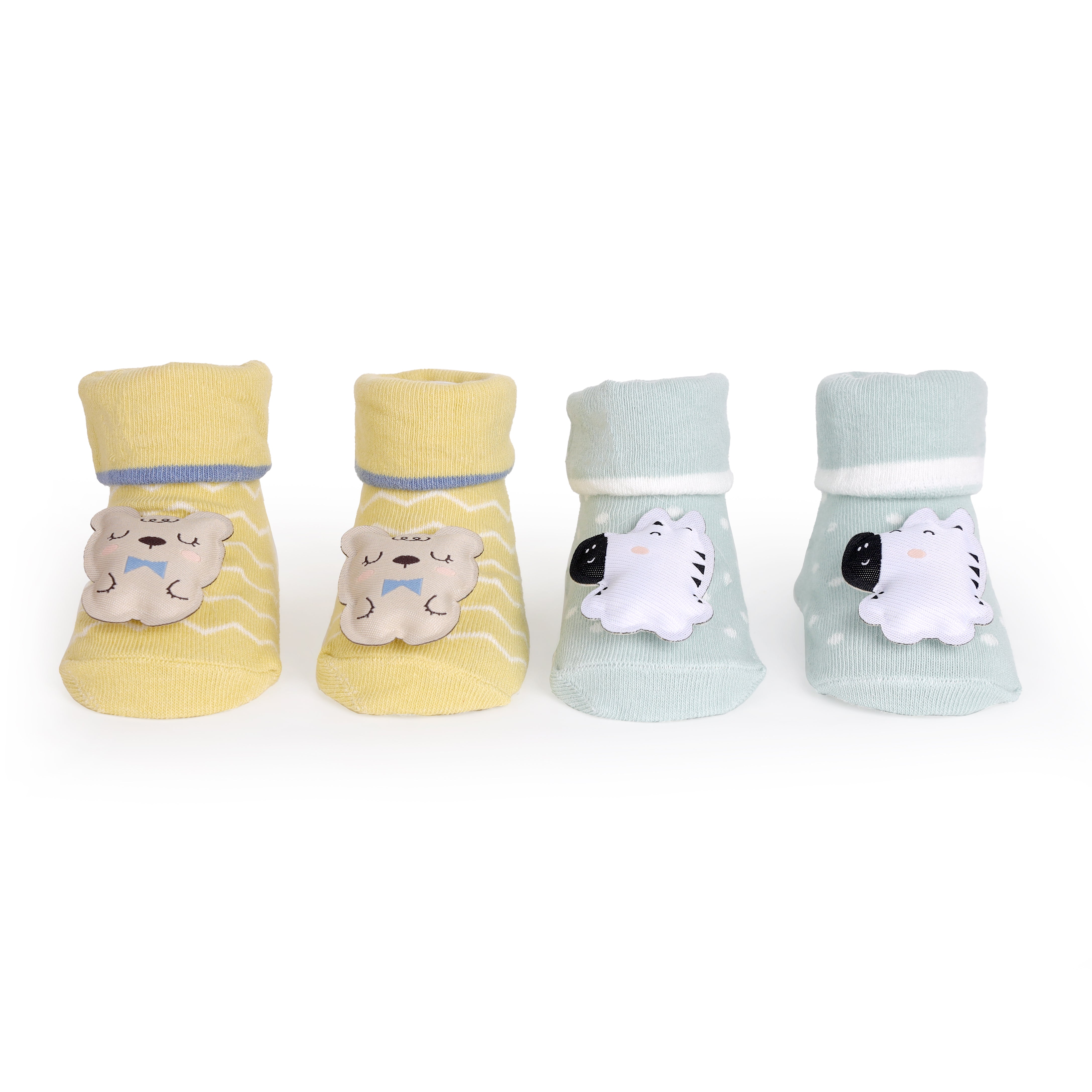 Wild Stripes 3D Baby Socks - Pack of 2