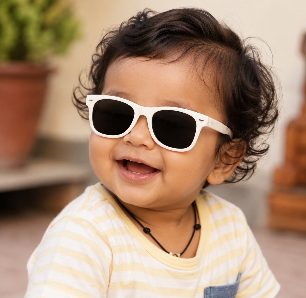 Sunny Square Sunglasses - White