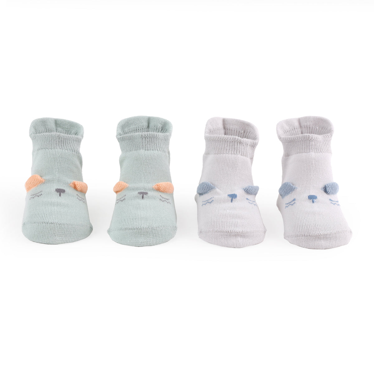 Little Mouse Flat Baby Socks - Pack of 2