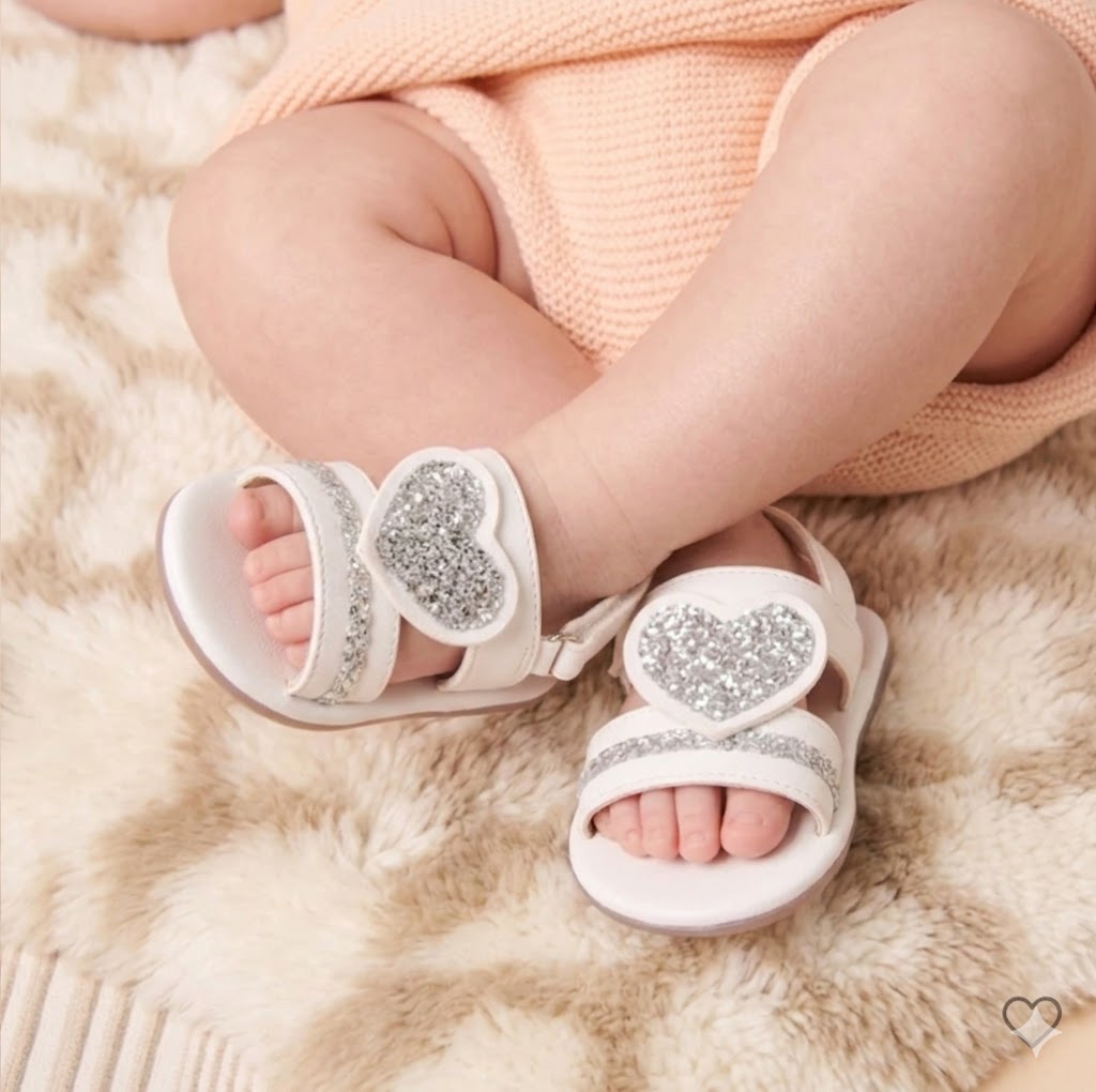 Silver heart Sandals