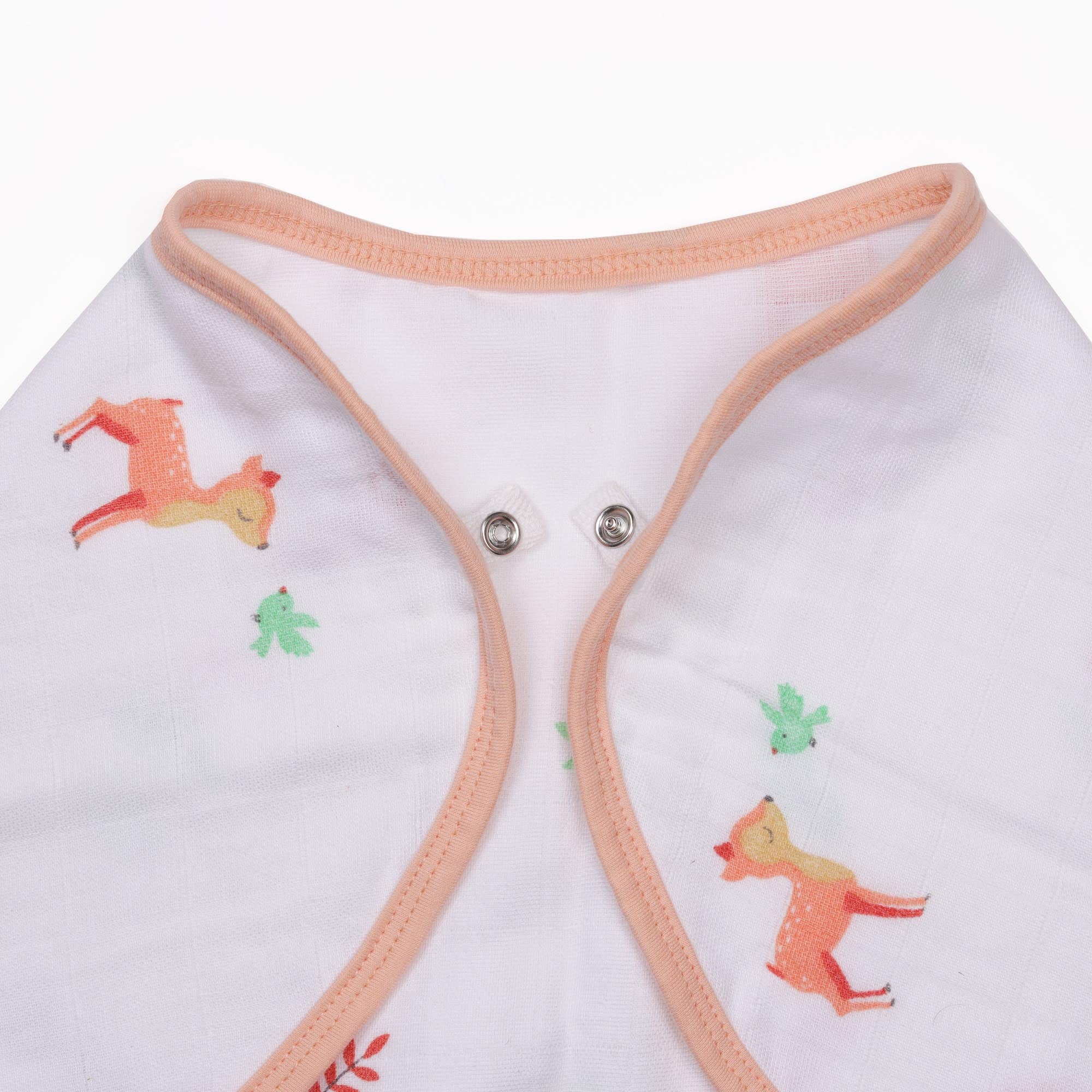 Fun in Forest Reversible Organic Burp Cloth Bibs - 3 pack