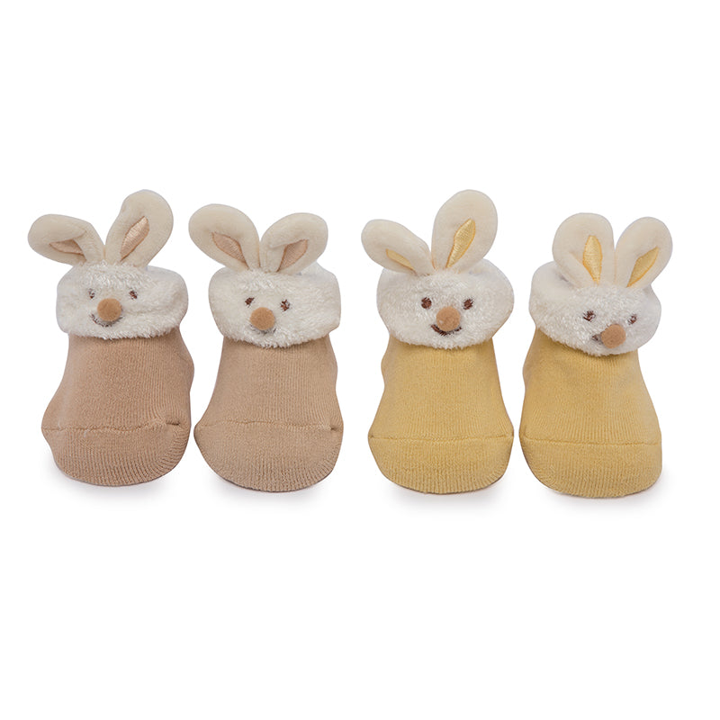 Premiuum Yellow Bunny Friends 3D Socks 